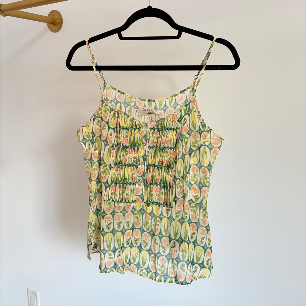 COTÉLAC Floral Print Spaghetti Strap Top